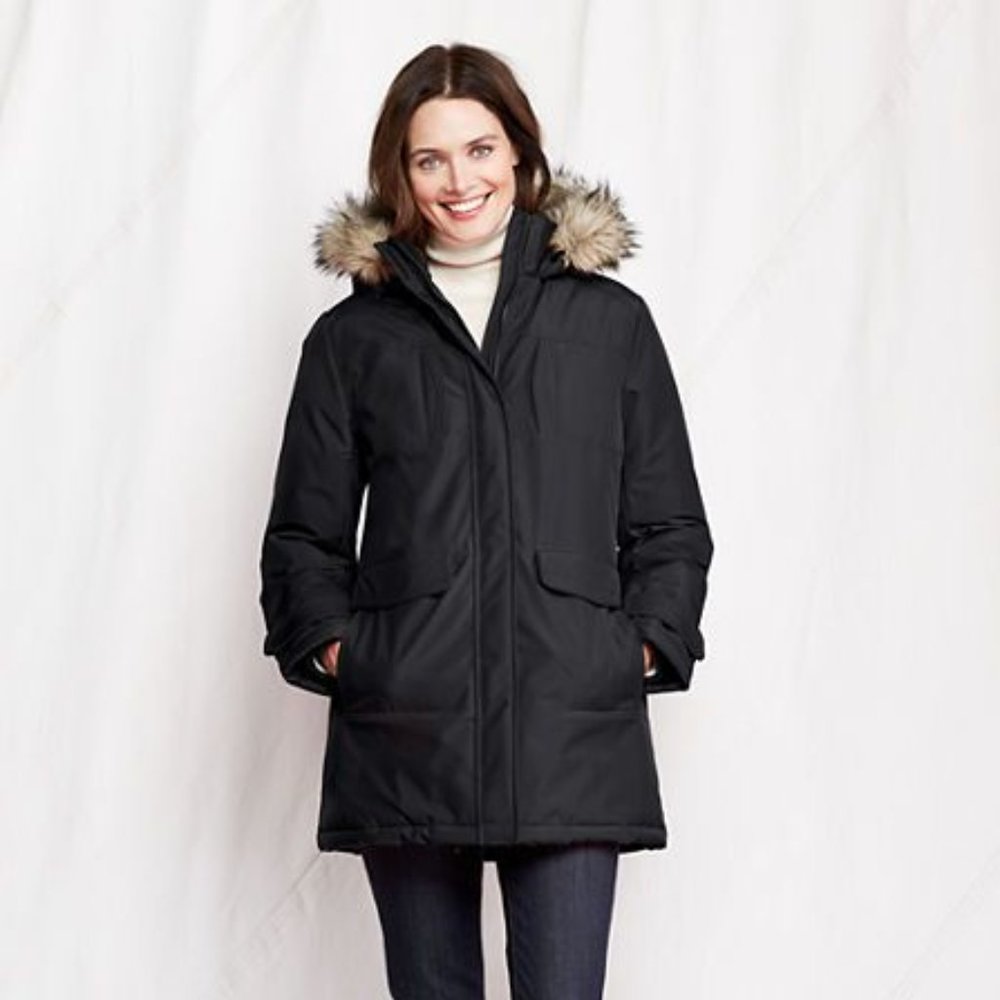 Land's End Women's Waterproof Insulated Winter Parka with Hood